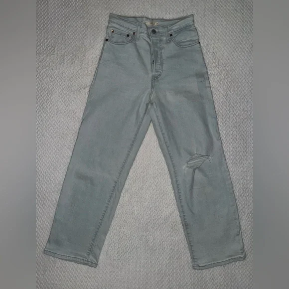 Levi's RIBCAGE STRAIGHT ANKLE WOMEN'S JEANS - Picture 3 of 6